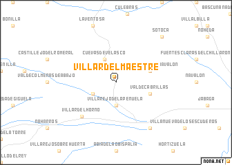 map of Villar del Maestre