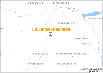 map of Villar del Pedroso