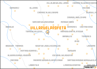 map of Villar del Profeta