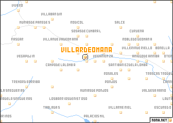 map of Villar de Omaña