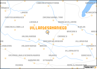 map of Villar de Samaniego