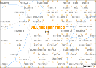 map of Villar de Santiago