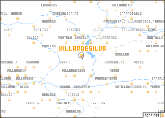 map of Villar de Silva