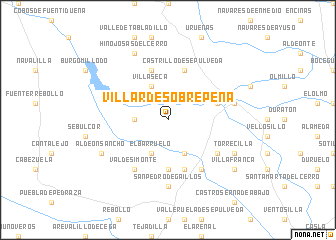 map of Villar de Sobrepeña