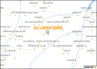 map of Villar de Torre