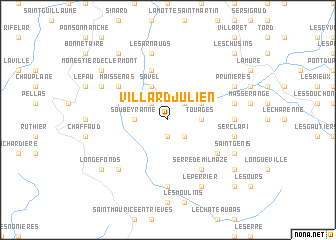 map of Villard-Julien