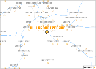 map of Villard-Notre-Dame