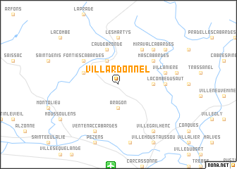 map of Villardonnel