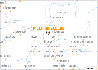 map of Villard-Reculas