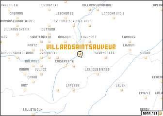 map of Villard-Saint-Sauveur