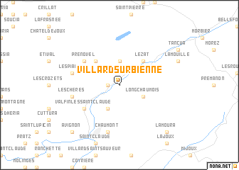 map of Villard-sur-Bienne