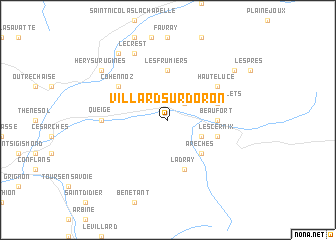 map of Villard-sur-Doron