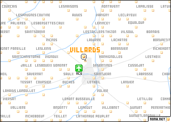 map of Villards