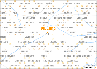 map of Villard