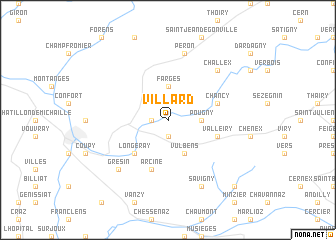 map of Villard