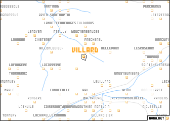 map of Villard