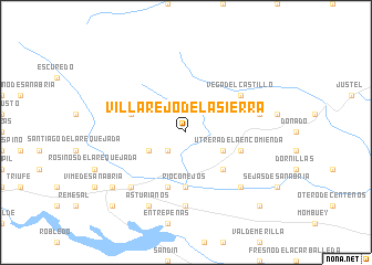 map of Villarejo de la Sierra