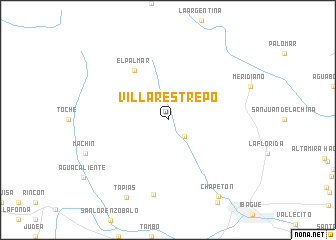 map of Villa Restrepo