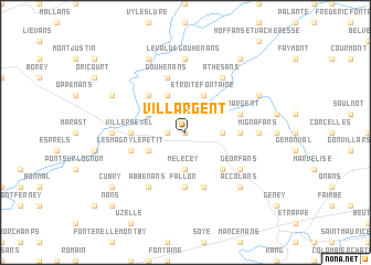 map of Villargent