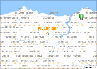 map of Villarigán