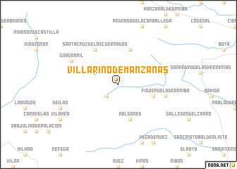 map of Villarino de Manzanas