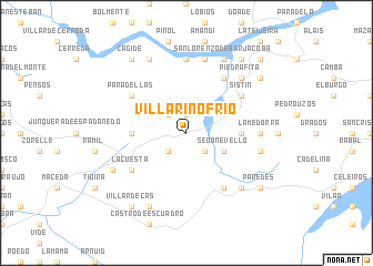 map of Villarino Frío