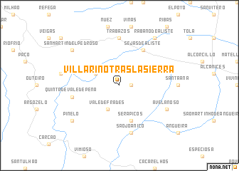 map of Villarino Tras la Sierra