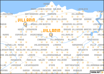 map of Villarín