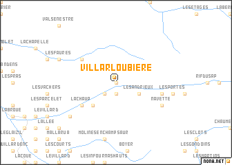 map of Villar-Loubière