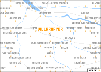 map of Villarmayor