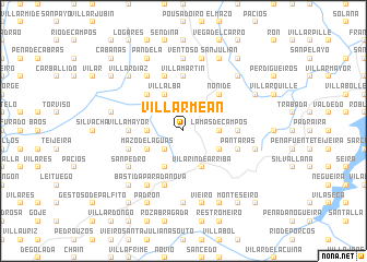 map of Villarmeán