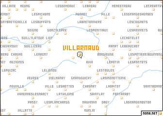 map of Villarnaud