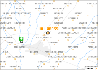 map of Villa Rossi