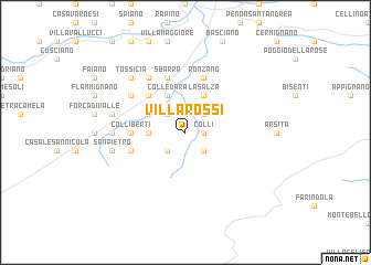 map of Villa Rossi