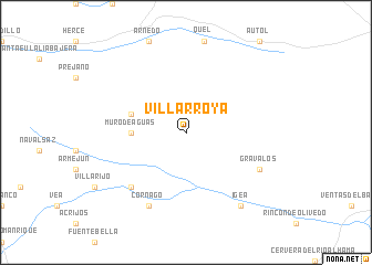 map of Villarroya