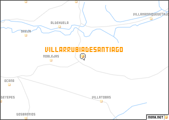 map of Villarrubia de Santiago