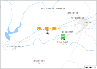 map of Villarrubia