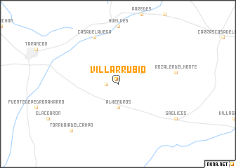 map of Villarrubio