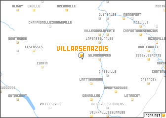 map of Villars-en-Azois
