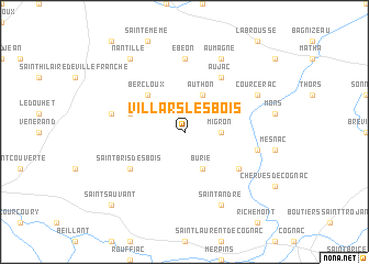 map of Villars-les-Bois