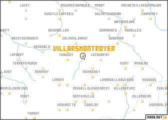 map of Villars-Montroyer