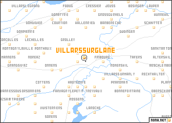 map of Villars-sur-Glâne