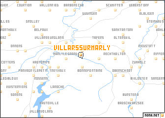 map of Villars-sur-Marly