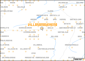 map of Villasana de Mena