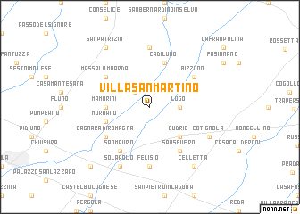 map of Villa San Martino