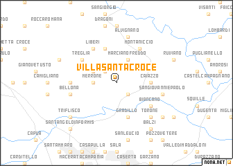 map of Villa Santa Croce