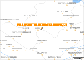map of Villa Santa Lucia degli Abruzzi