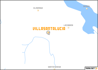 map of Villa Santa Lucía