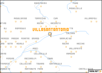 map of Villa SantʼAntonio