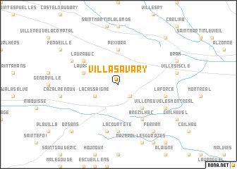 map of Villasavary